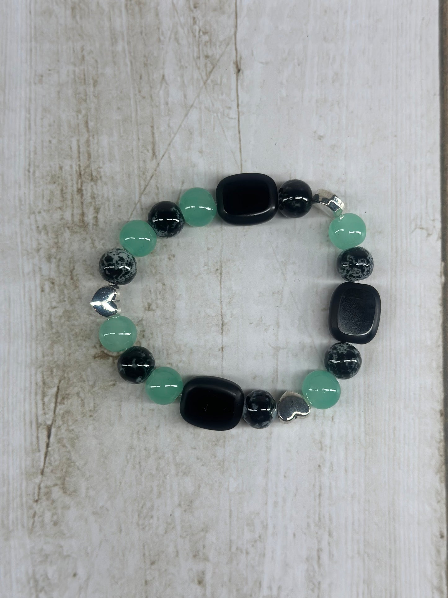 Green Aventurine Heart Bracelet