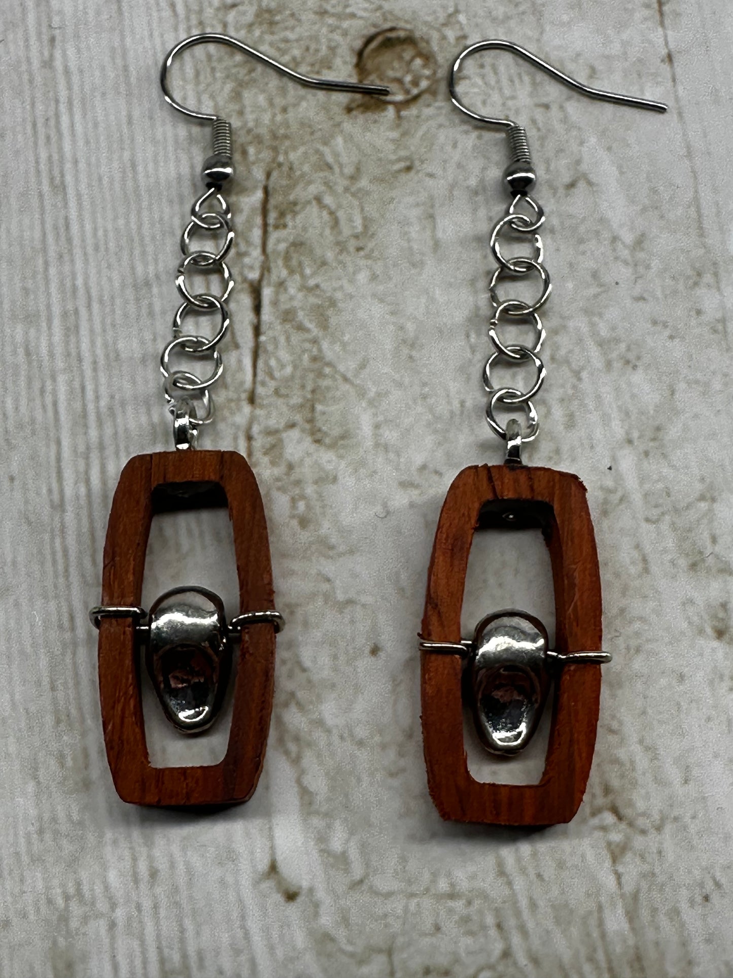 Skeleton Head Dangle Earrings
