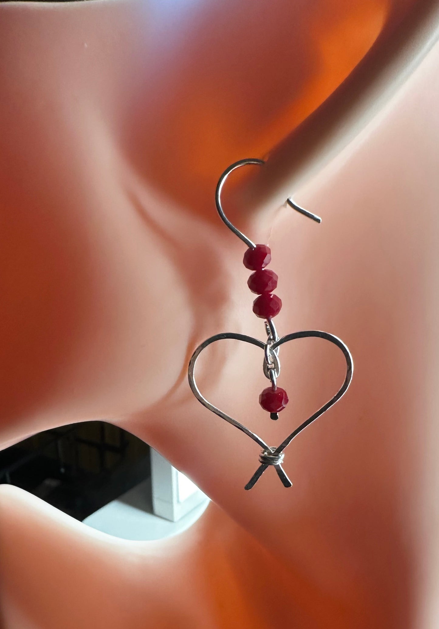 Crossed Hearts 925 Earrings