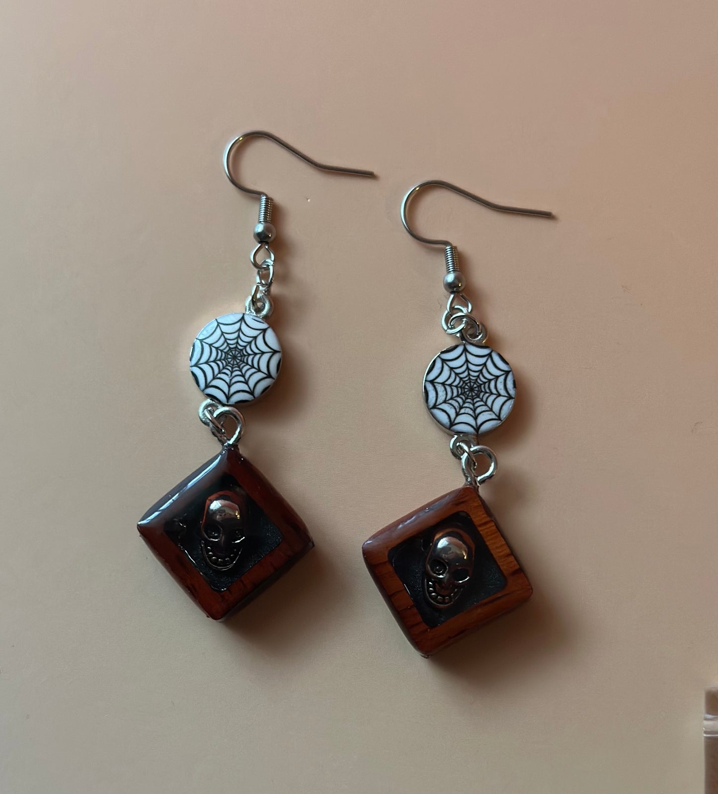 Skeleton Head Dangle Earrings