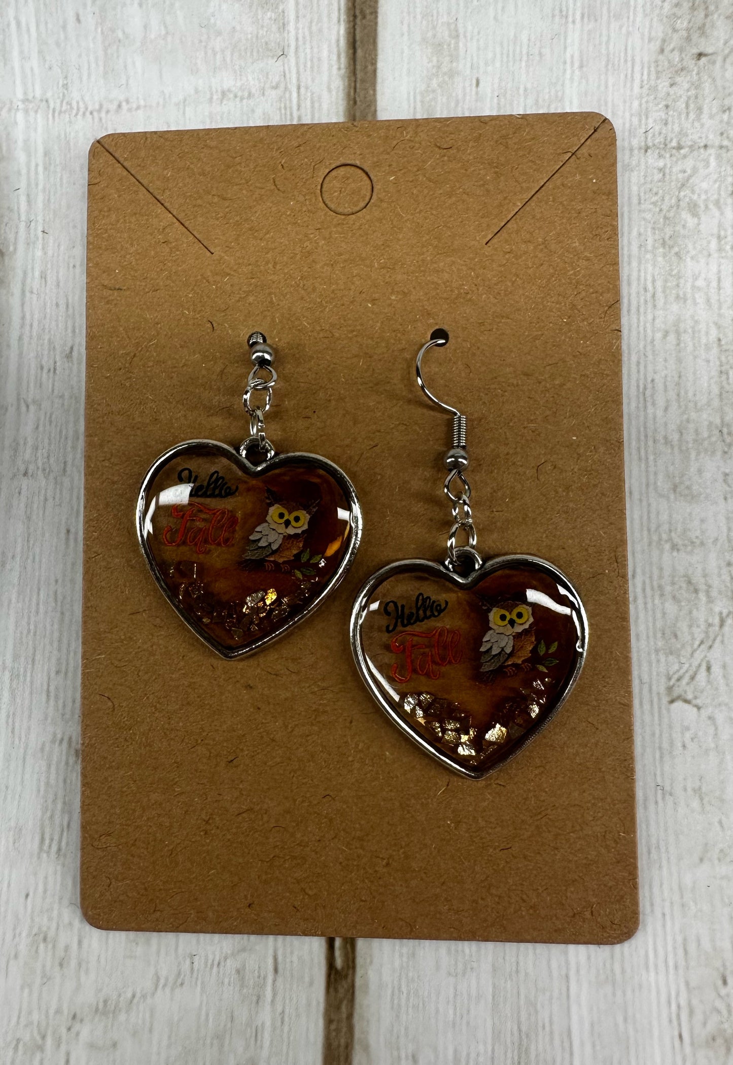 Fall Owl Earrings