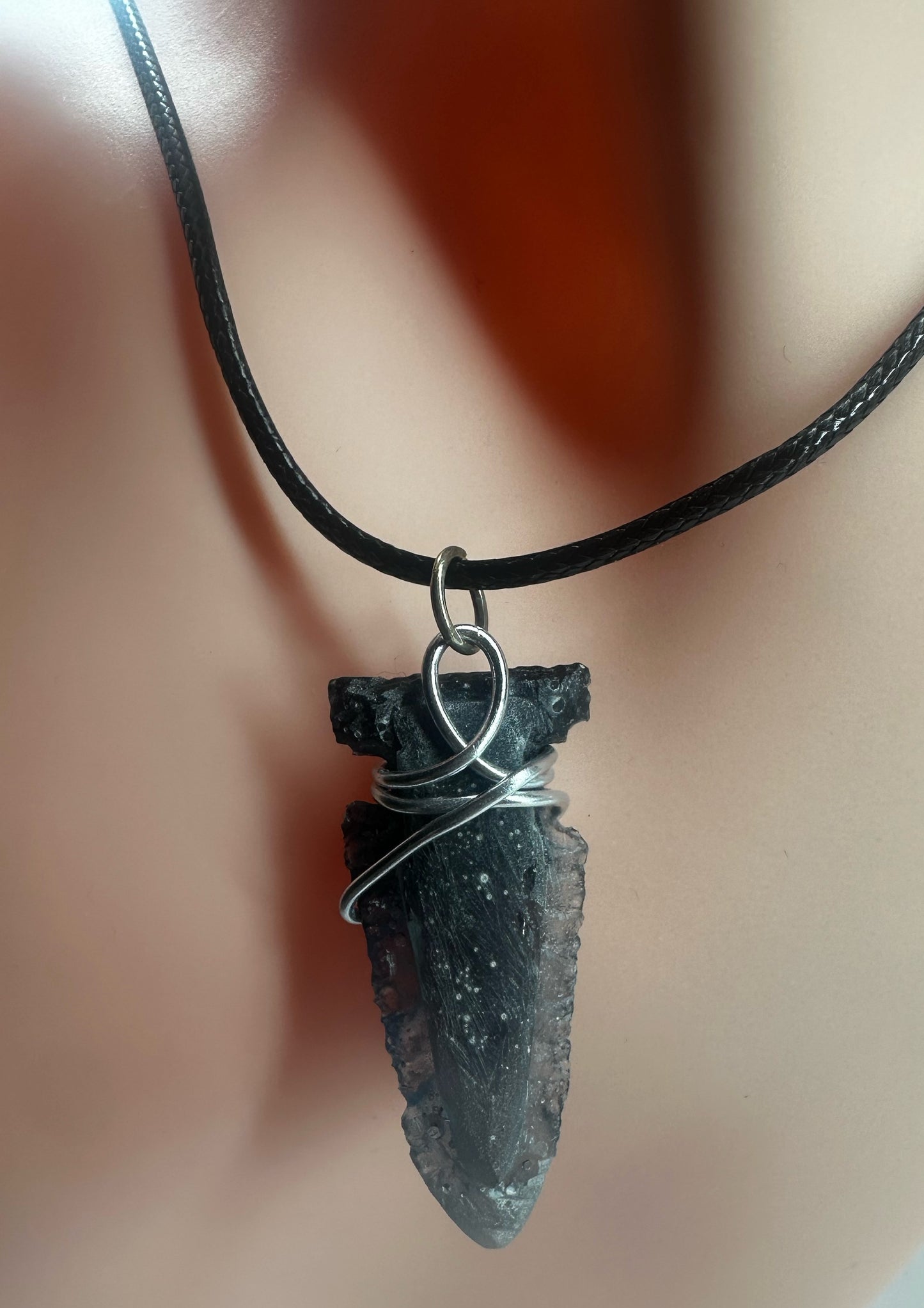 Real Wire Wrapped Arrowhead Necklace
