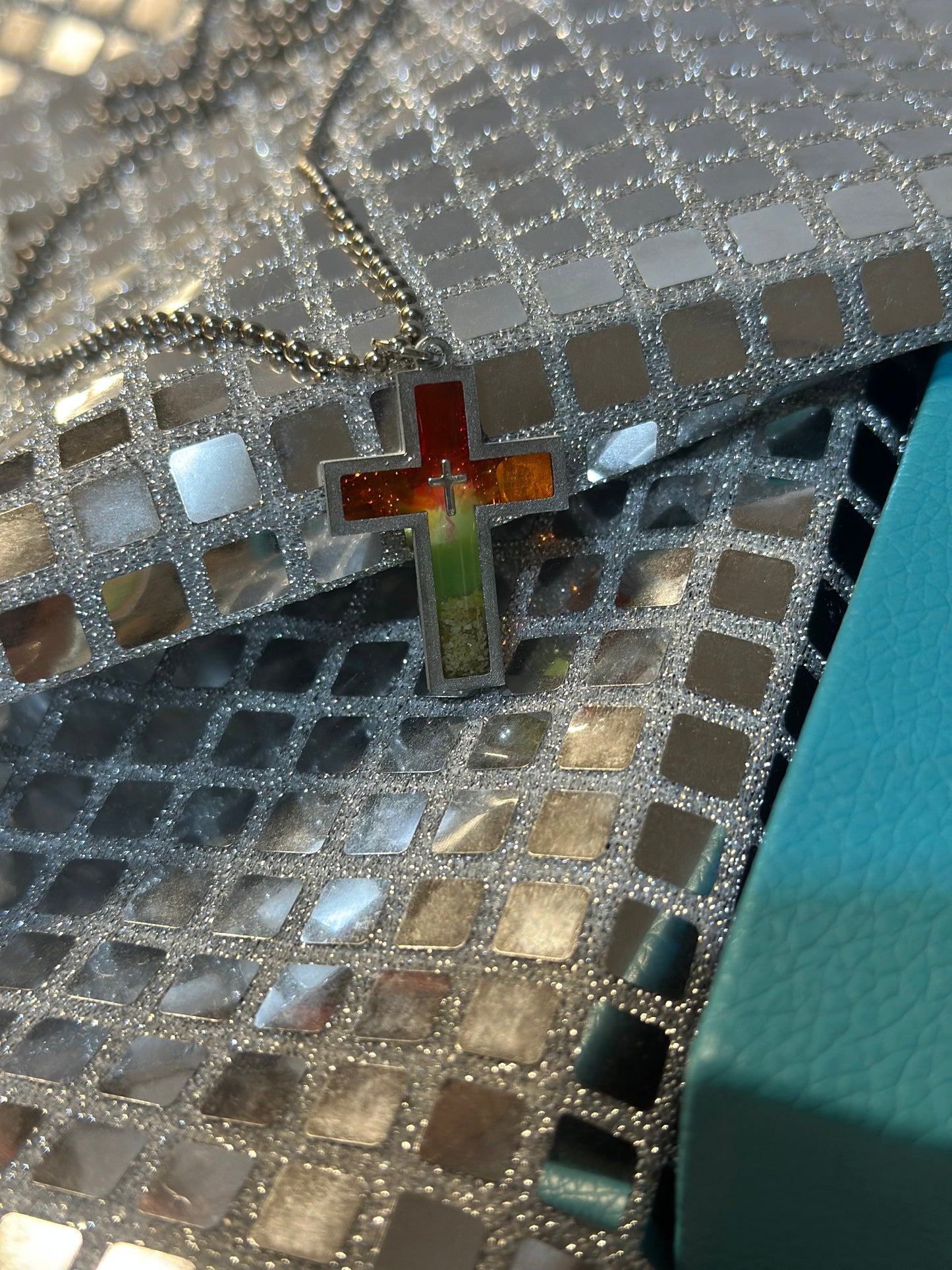 Beach Theme Cross Necklace