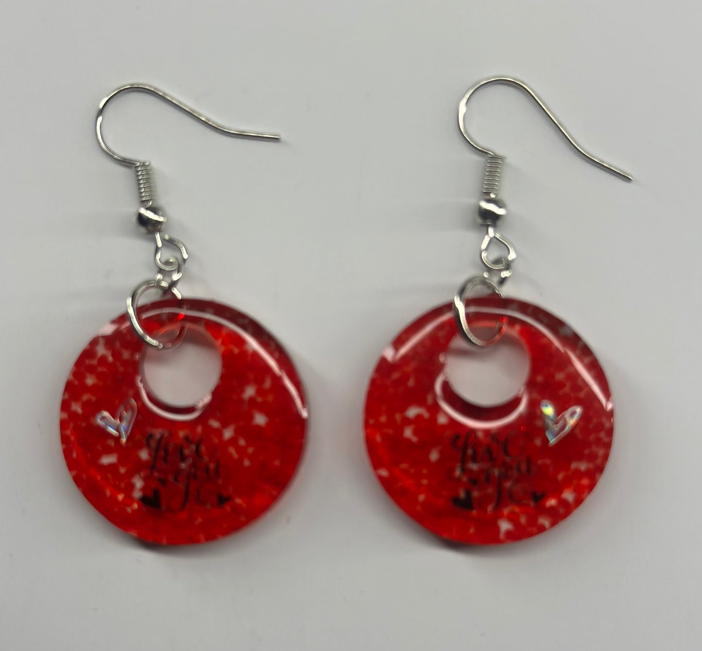 Red Dangle Earrings