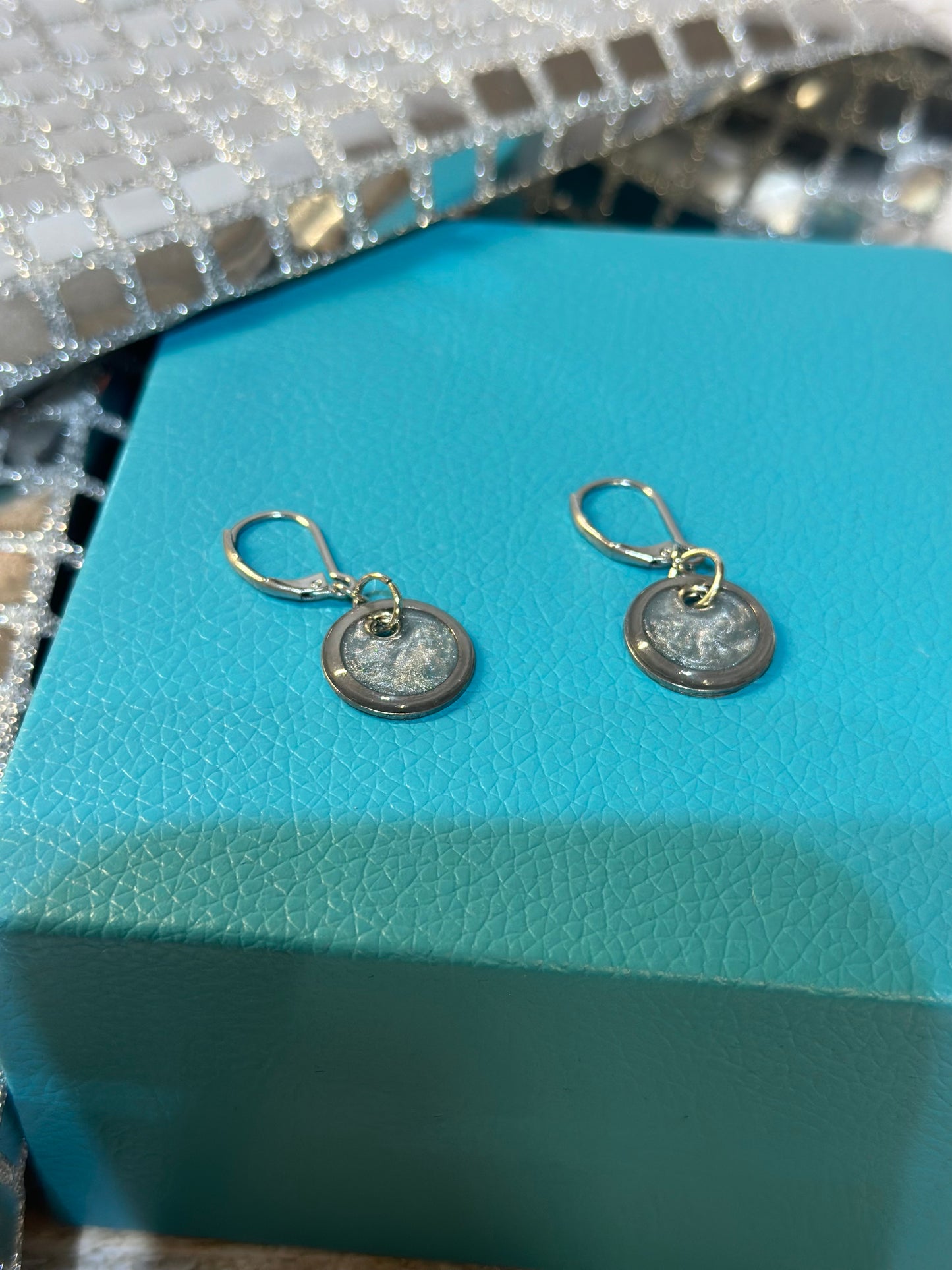 Mini Dangle Drop Disc Earrings