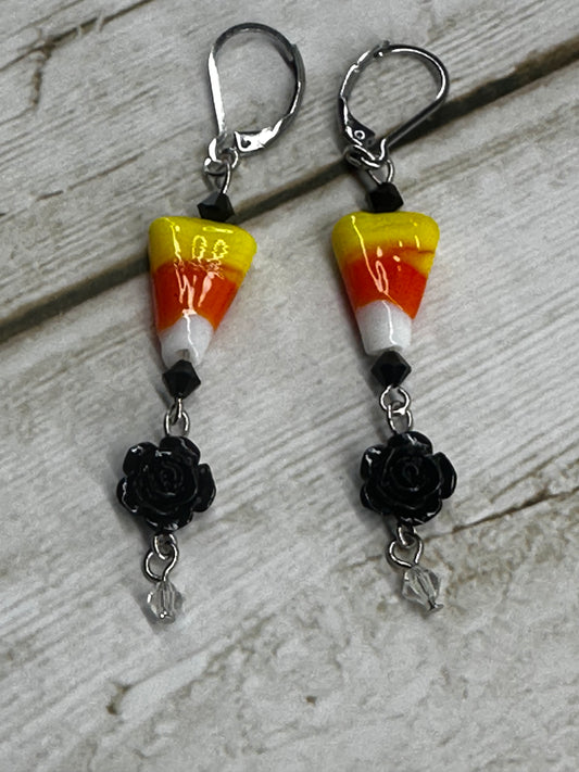 Candy Corn Dangle Earrings