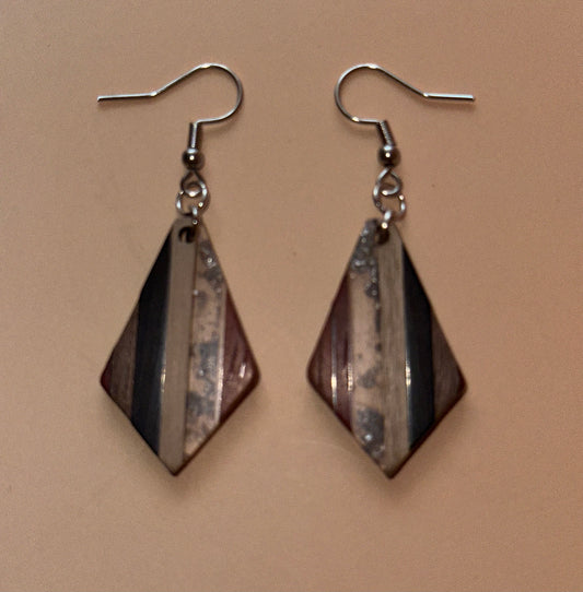 Wood Resin Earrings