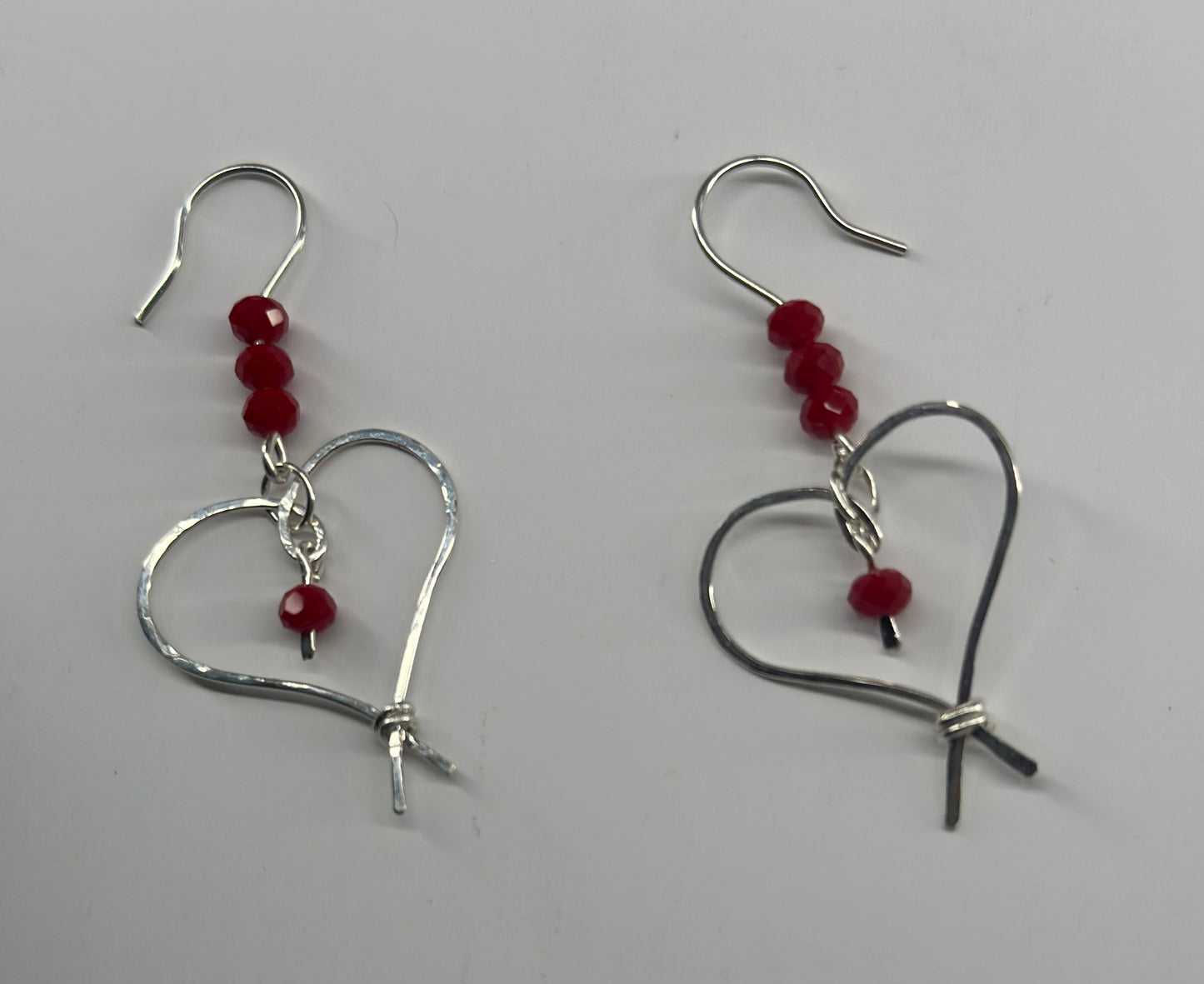 Crossed Hearts 925 Earrings