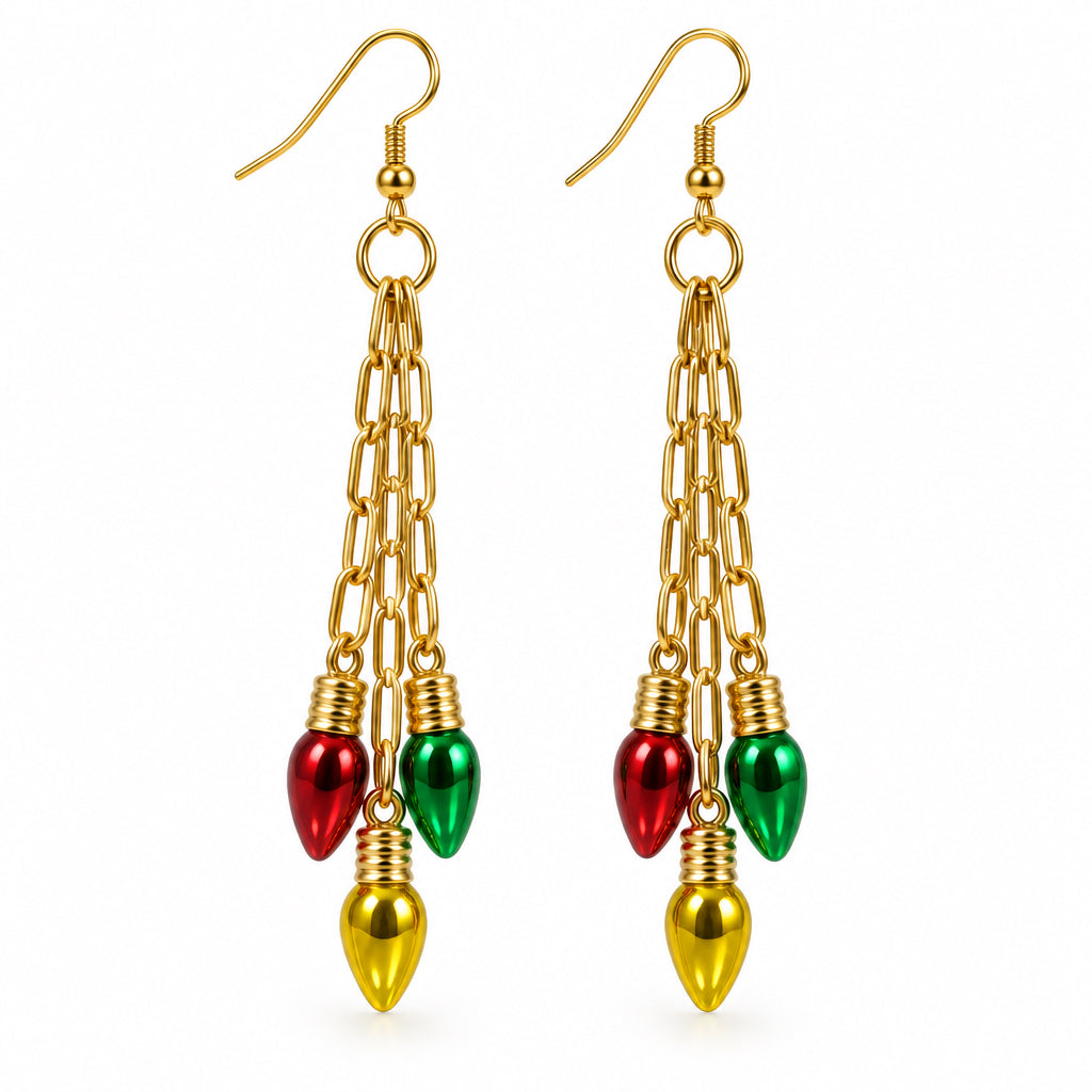 Festive Christmas Lights Earrings