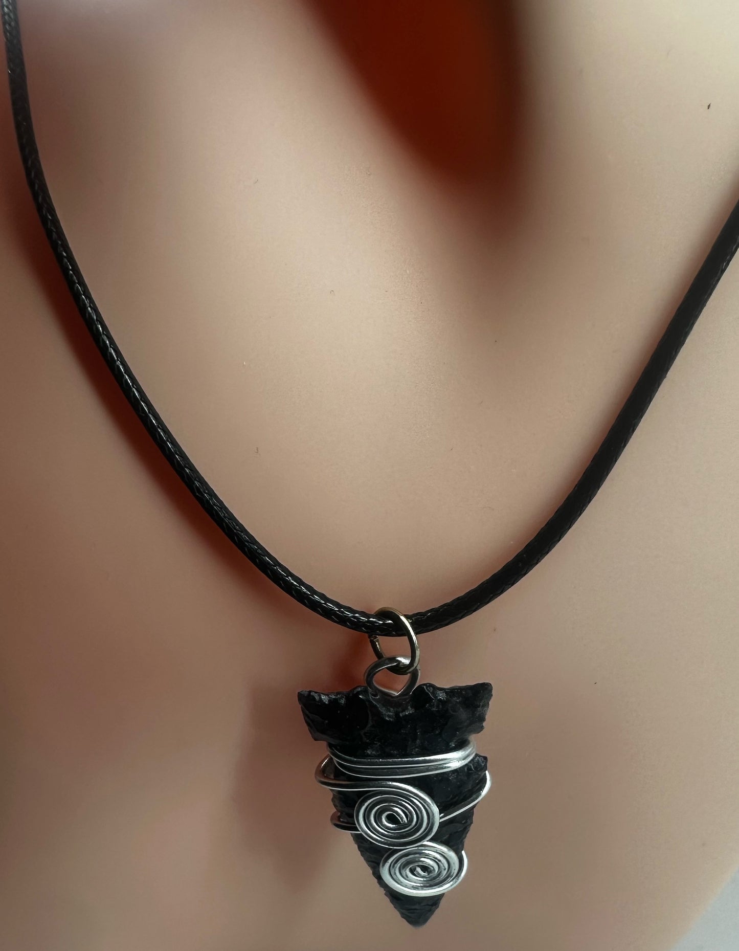 Real Wire Wrapped Arrowhead Necklace