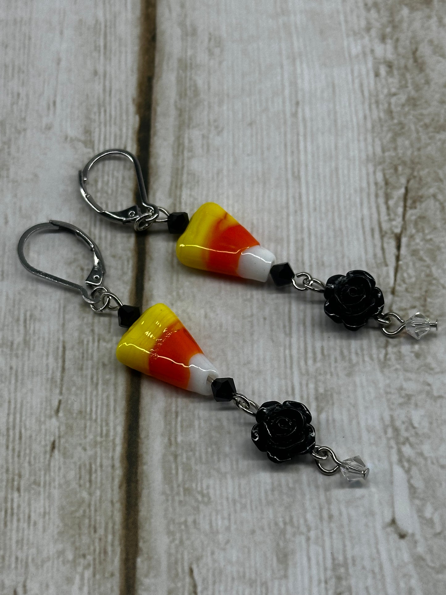 Candy Corn Dangle Earrings