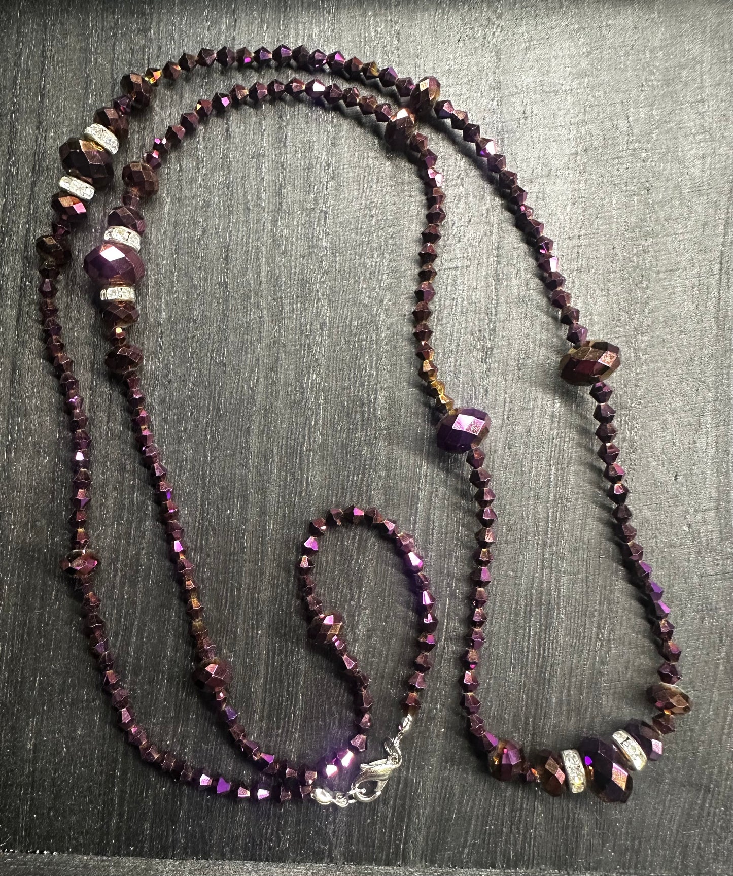 Long Beaded Rope Style Necklace