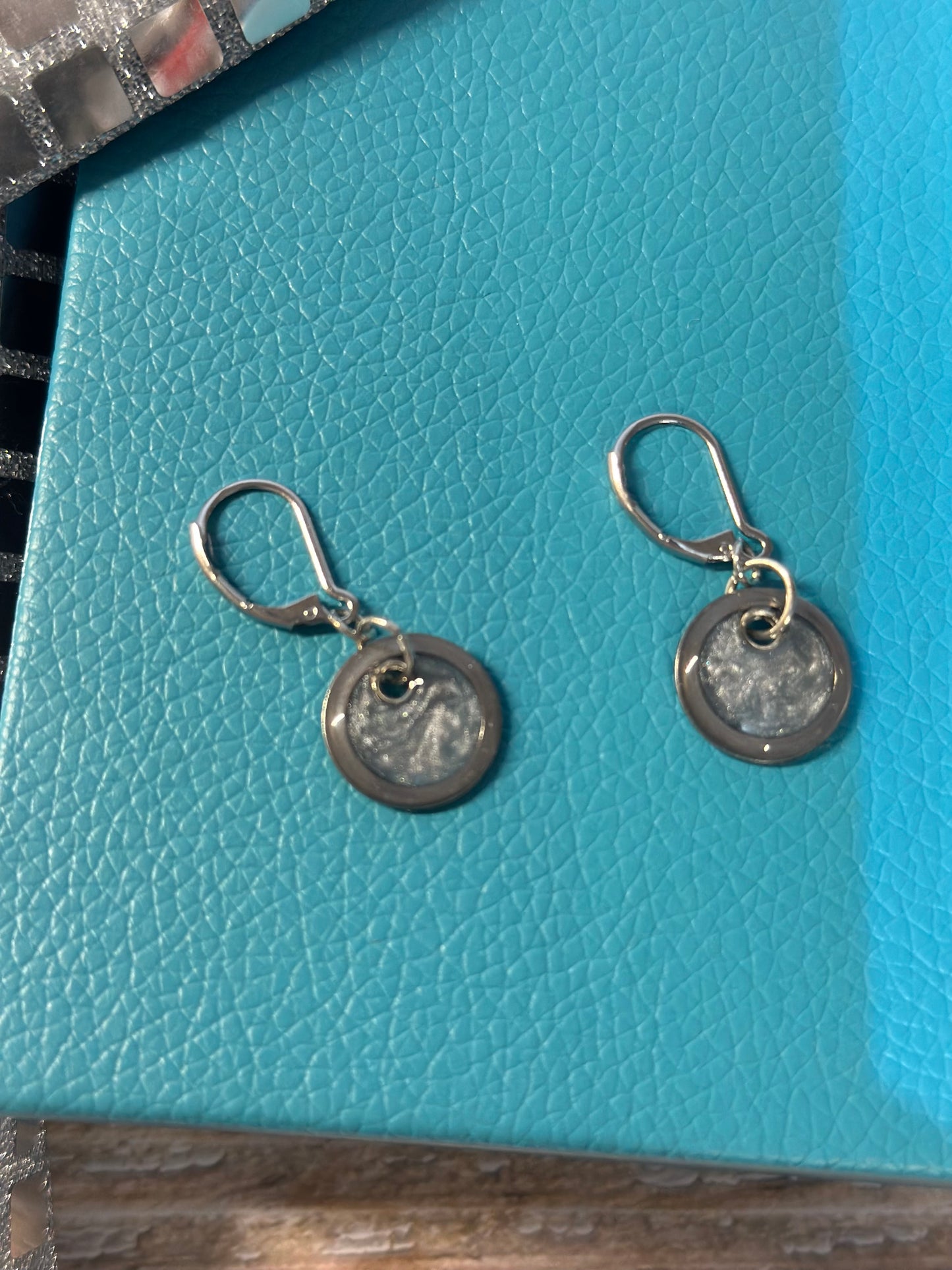Mini Dangle Drop Disc Earrings