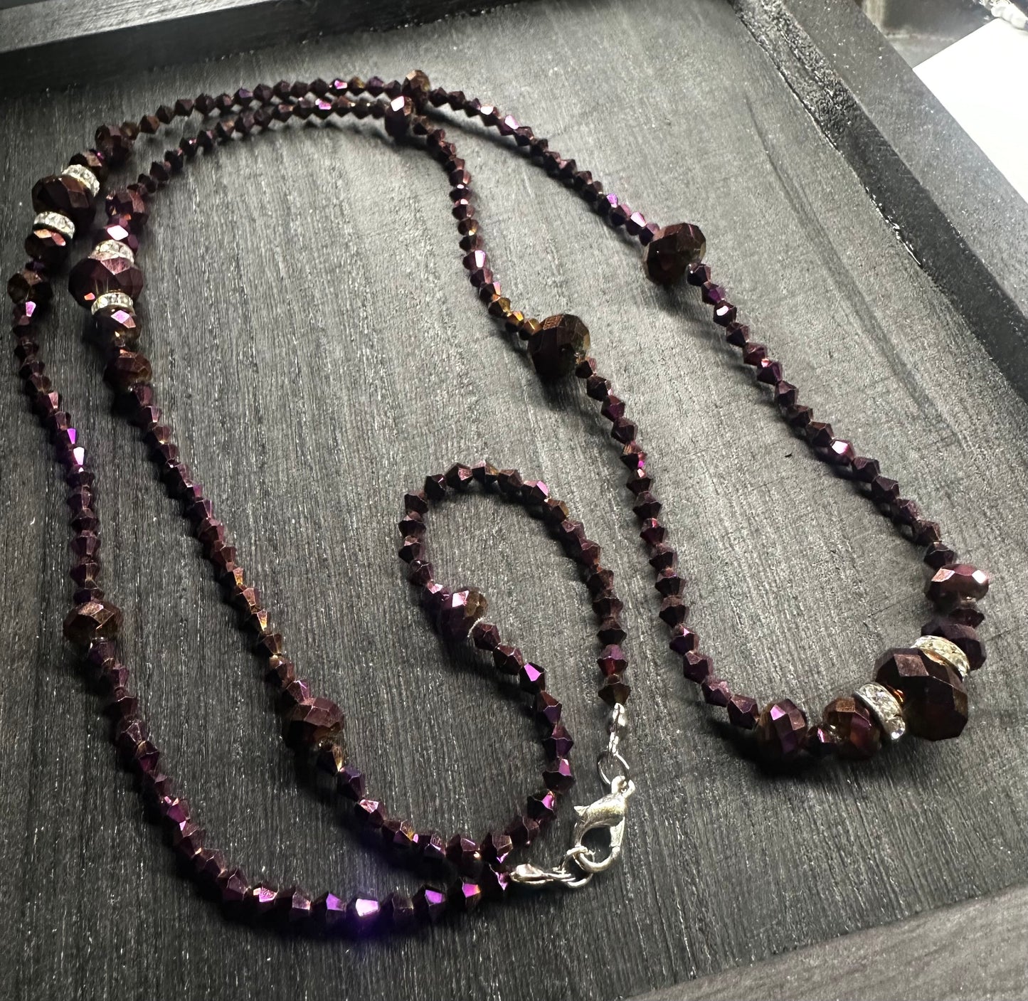 Long Beaded Rope Style Necklace