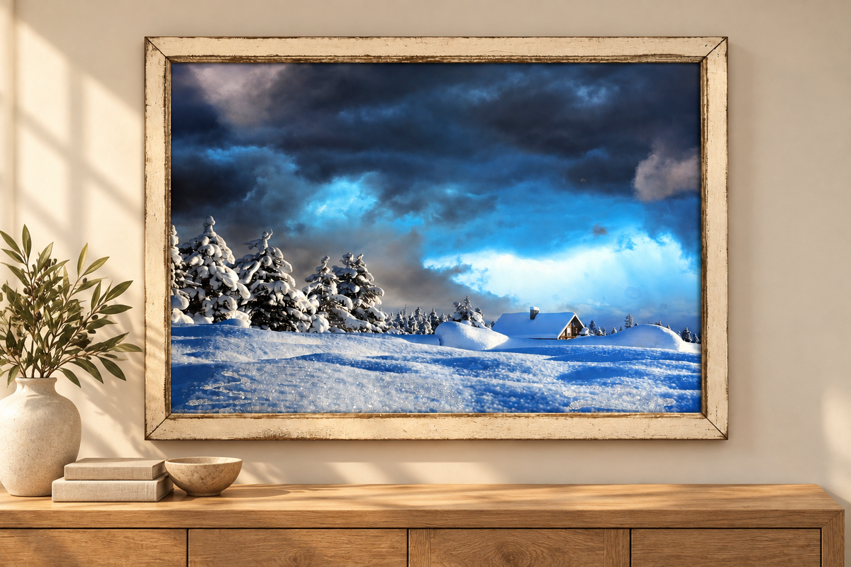 Picture Perfect Plaque-Beneath a Winter Sky