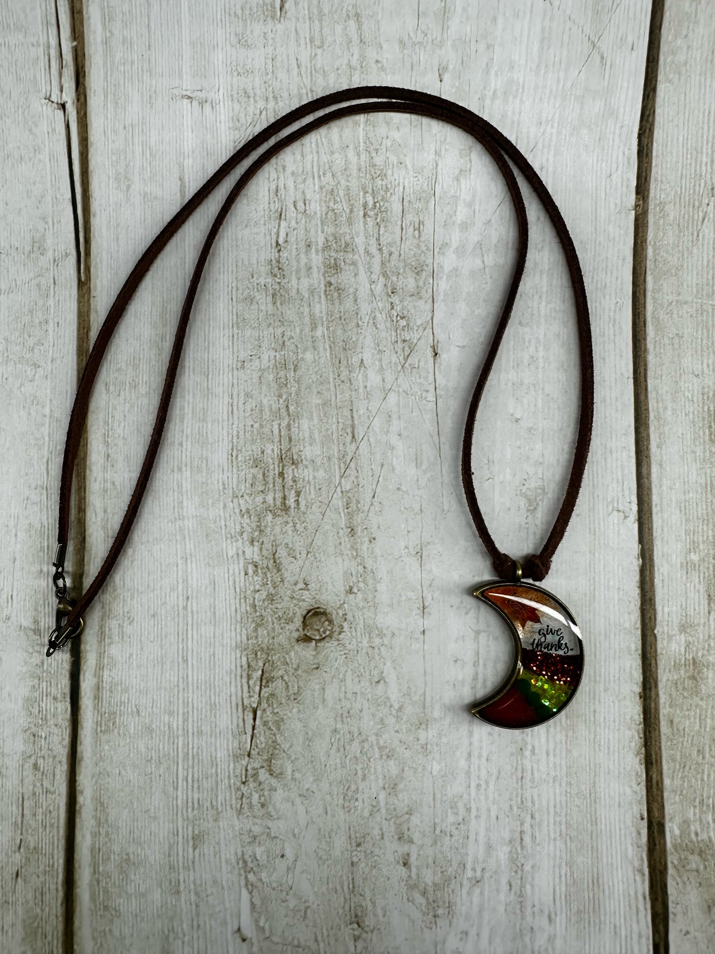 Moon Shape Pendant Necklace