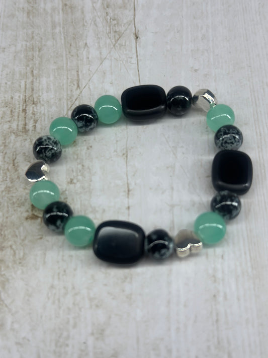 Green Aventurine Heart Bracelet