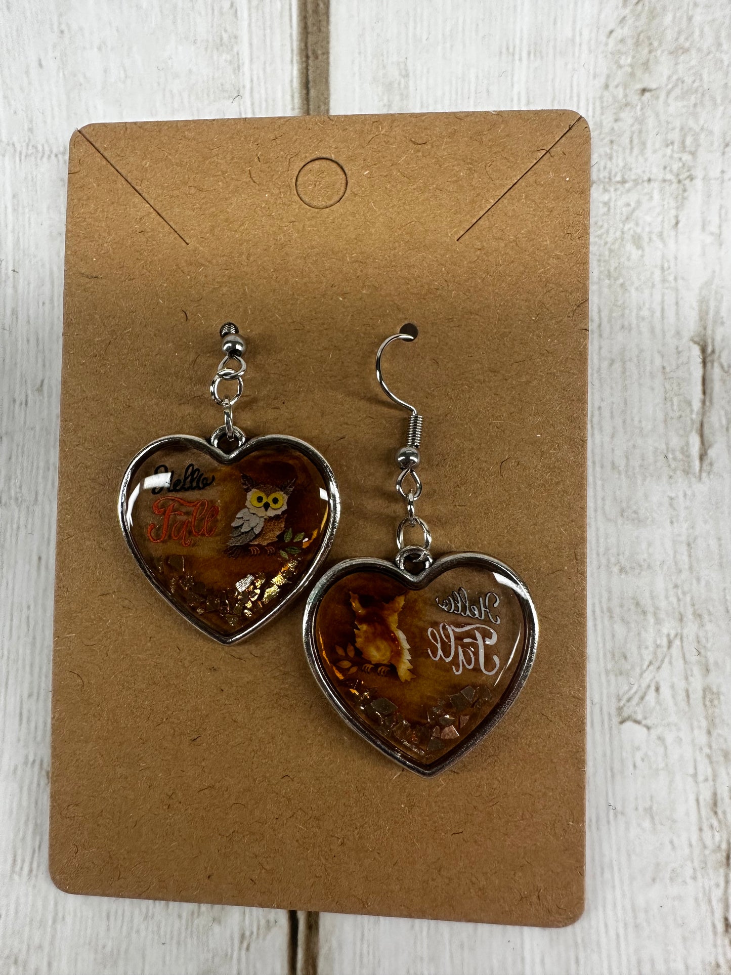 Fall Owl Earrings