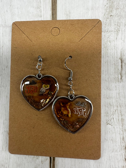 Fall Owl Earrings