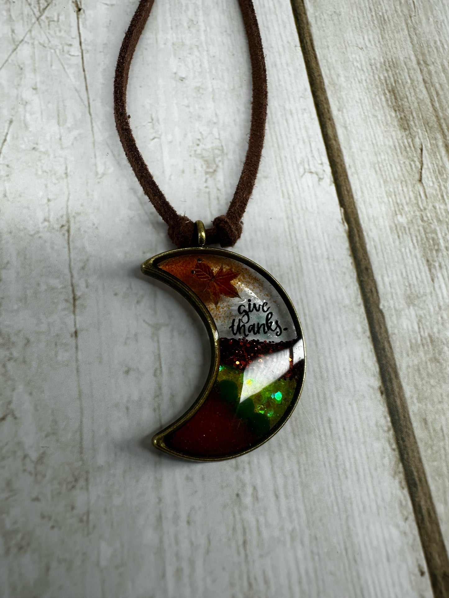 Moon Shape Pendant Necklace