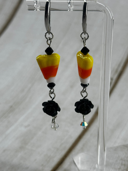 Candy Corn Dangle Earrings