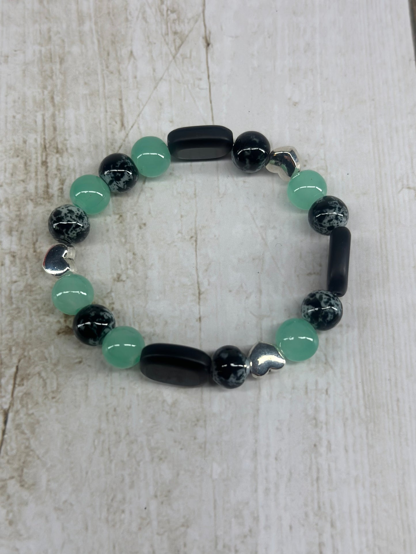 Green Aventurine Heart Bracelet