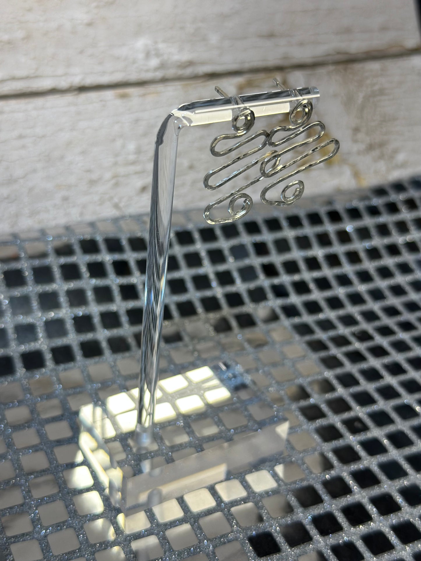 Whimsical Hammered sterling Silver 925 Earrings