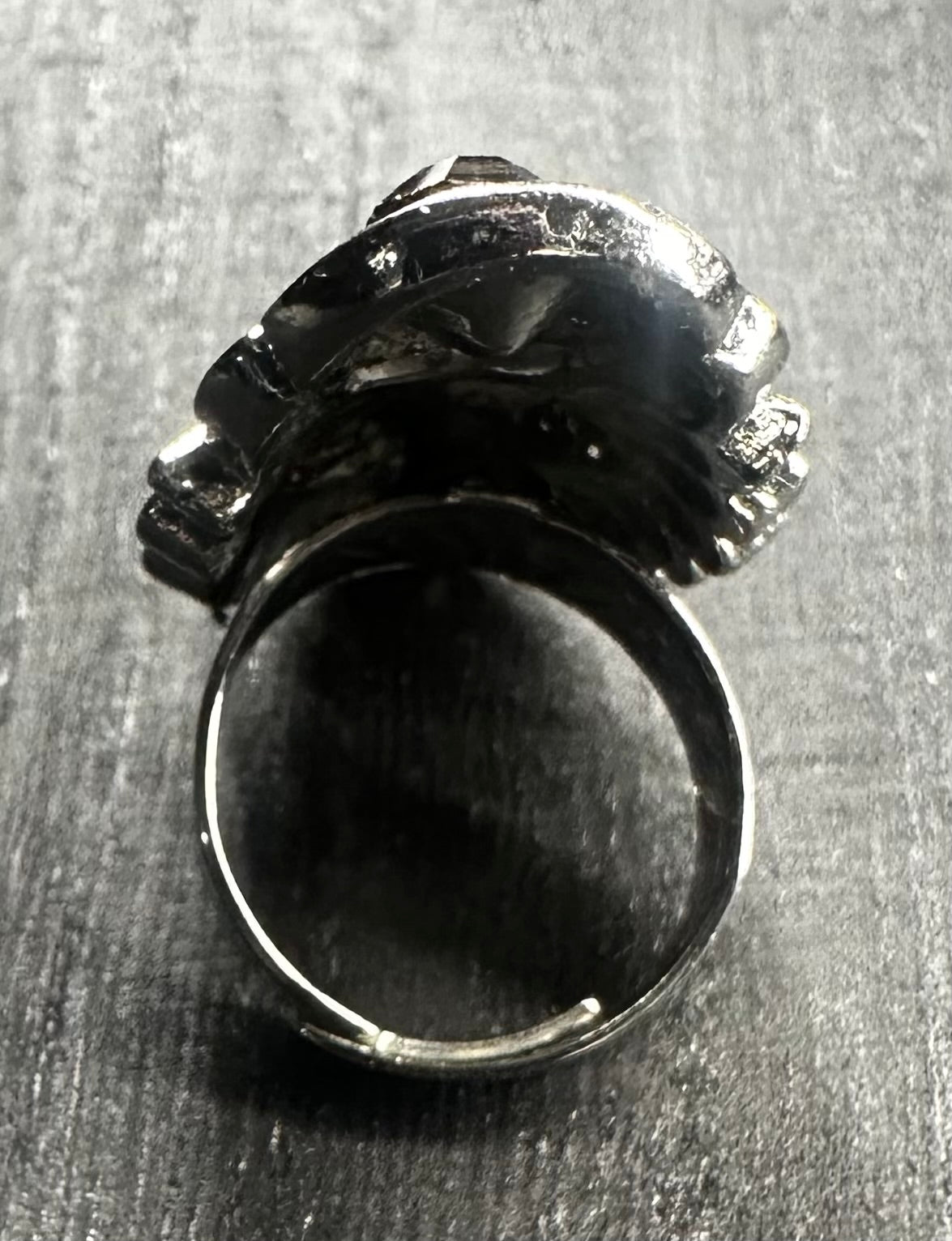 Amethyst Stone Adjustable Saddle Ring